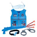 Ver imagem 2 de Brinquedo Infantil Kit Policial - Azul