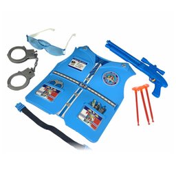 Brinquedo Infantil Kit Policial - Azul - 1