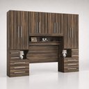 Ver imagem 4 de Guarda-Roupa de Casal King Size sem Cama 1223SK San Remo
