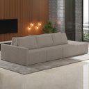 Ver imagem 7 de Sofá Ilha Modular com Puff para Sala Living 312cm Georgia K04 Bouclê Bege Escuro - Mpozenato