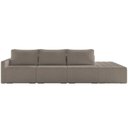Ver imagem 4 de Sofá Ilha Modular com Puff para Sala Living 312cm Georgia K04 Bouclê Bege Escuro - Mpozenato