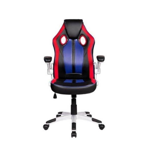 Cadeira Gamer Pelegrin Pel-3009 Couro Pu Preta, Vermelha e Azul - 2