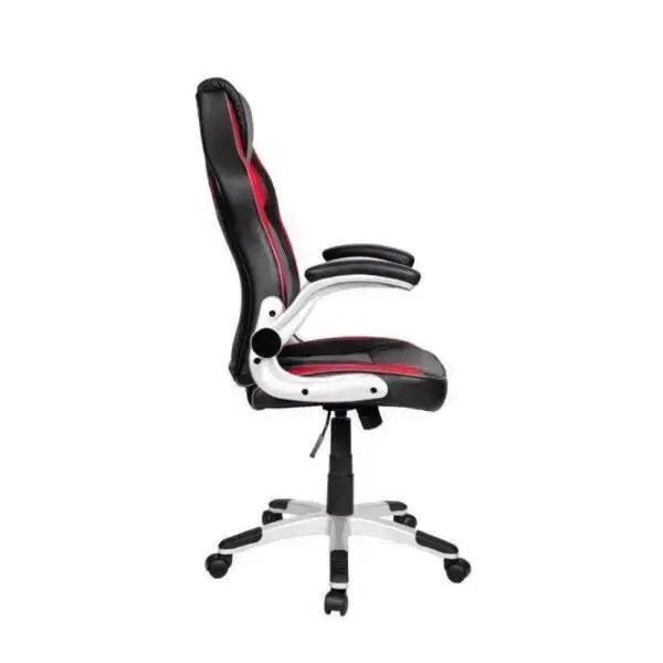 Cadeira Gamer Pelegrin Pel-3009 Couro Pu Preta, Vermelha e Cinza - 3