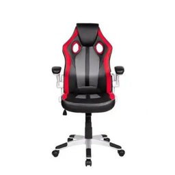 Cadeira Gamer Pelegrin Pel-3009 Couro Pu Preta, Vermelha e Cinza - 2