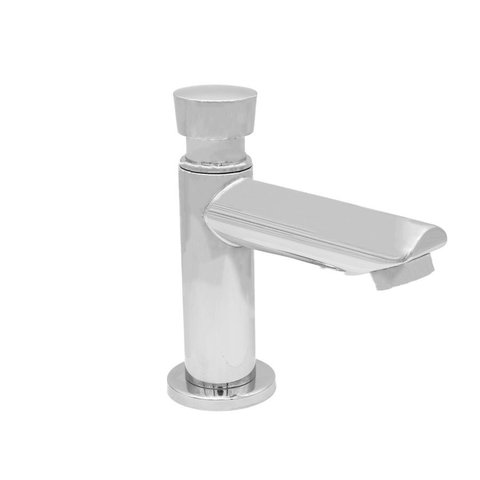 Torneira Lavatório Banheiro Mesa Bica Baixa Fechamento Automático Matic com Arejador Cromado Luxo