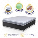 Ver imagem 4 de Conjunto Box Baú Preto Durban Cinza Espuma D28 Casal 138x188x64 - King House