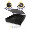 Ver imagem 6 de Conjunto Box Baú Preto Durban Cinza Espuma D28 Casal 138x188x64 - King House