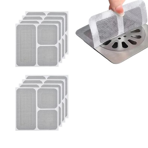 Tela Adesiva Protetor Ralo Kit 2 Uni 10x10 Box Banheiro Lavabo Anti Inseto Baratas Mosca Escorpiao C