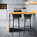 Ver imagem 6 de Kit 2 Cadeiras Alta 80cm para Balcão Ilha Bancada Área Gourmet Bar Piscina Banqueta Itagold