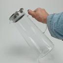 Ver imagem 2 de Jarra de Borossilicato 1,4L Transparente 24x9x9cm Água Suco Chá Bebidas Mesa