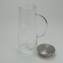 Ver imagem 5 de Jarra de Borossilicato 1,4L Transparente 24x9x9cm Água Suco Chá Bebidas Mesa