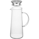 Ver mais imagens de Jarra de Borossilicato 1,4L Transparente 24x9x9cm Água Suco Chá Bebidas Mesa
