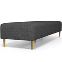 Ver imagem 7 de Puff Decorativo Sala de Estar Bali W01 Pés Palito 170x60cm Linho Cinza Escuro - Lyam Decor