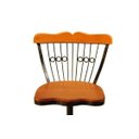 Ver imagem 4 de Cadeira Bistrô 70cm Giratória Uai Artesanatos Rustico Artesanal Ferro e Madeira Preto e Marrom