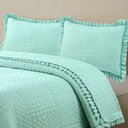 Ver imagem 3 de Kit Cobre Leito Colcha Bello Casal Dupla Face 3 Peças Verde 100% Poliéster