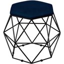 Ver imagem 4 de Kit 02 Puffs Aramado Preto Six L02 Suede Azul Marinho
