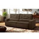 Ver imagem 1 de Sofá Retrátil e Reclinável 3 Lugares com Molas 1,80m Lima Suede Mirra Decor