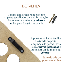 Porta Tampinha Colecionador Mdf Cantinho do Churrasco - 5