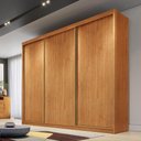Ver imagem 4 de Guarda Roupa Casal Medelim 3 Portas 8 Gavetas Cinamomo - Novo Horizonte