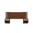Ver imagem 4 de Conjunto Guarda Roupa e Cabeceira Apolo Fendi Havana