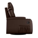 Ver imagem 4 de Poltrona do Papai Cris 84cm Reclinável Manual Courino Marrom - Sallar Home