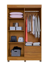 Ver imagem 3 de Guarda Roupa Copacabana New 4 Portas com Espelho Benetil Móveis - Cinamomo