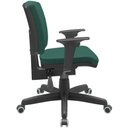 Ver imagem 6 de Cadeira de Escritório Executiva Office Base Giratória Preto Baixa Flexi P03 Poliéster Verde -
