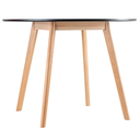 Ver imagem 4 de Kit Mesa Leda Preta 90cm Sala Jantar Cozinha com 4 Cadeiras Leda Estilo Nórdico Atual