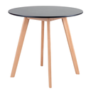 Ver imagem 5 de Kit Mesa Leda Preta 90cm Sala Jantar Cozinha com 4 Cadeiras Leda Estilo Nórdico Atual