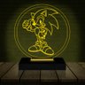 Luminária Led 3d Abajur | Sonic Game Geek Jogo - 6