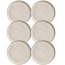 Ver imagem 1 de Jogo 6 Pratos 21cm Cerâmica Off White Porto Brasil para Sobremesa Mesa Posta Bio Latte