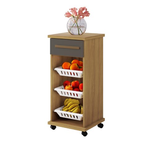 Armario de Cozinha Fruteira Curitiba Arte Moveis:cinamomo/grafite