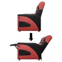 Ver imagem 7 de Poltrona Gamer Sparta com Encosto Reclinável e Carregador Usb:corino Preto/vermelho