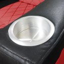 Ver imagem 6 de Poltrona Gamer Sparta com Encosto Reclinável e Carregador Usb:corino Preto/vermelho
