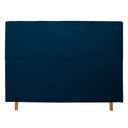Ver imagem 3 de Cabeceira Cama Box King Viena 195 Cm Suede Azul Marinho