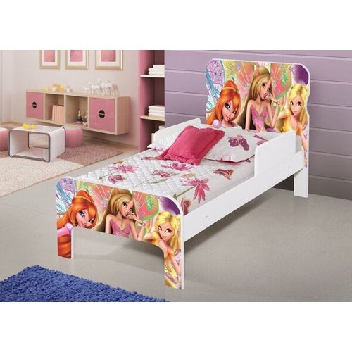 Cama Juvenil Adesivada - Tema Barbie