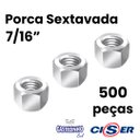 Ver imagem 2 de Porca Sextavada 7/16" Zincado - 500 Un Ciser