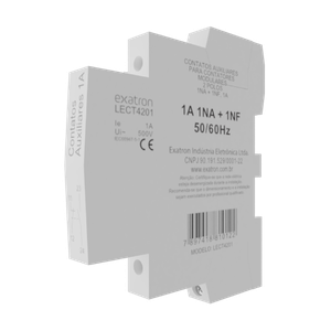 Contator Circuitos de Comando Auxiliar 2 Polos 1na + 1nf 1a Lect4201 Exatron