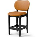 Ver imagem 3 de Kit 06 Banquetas Baixa Bar Cozinha E Sala De Jantar Fixa Betta Preto Couríssimo Whisky - Lyam Decor