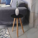 Ver imagem 1 de Mesinha de Canto Redonda Moderna Decorativa