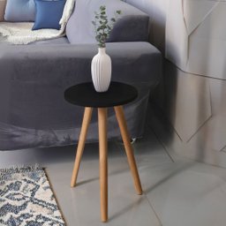 Mesinha de Canto Redonda Moderna Decorativa - 1
