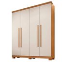 Ver imagem 2 de Guarda Roupa Filadélfia 4 Pts 100% Mdf Cinamomo/off - Benetil