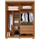 Ver imagem 3 de Guarda Roupa Filadélfia 4 Pts 100% Mdf Cinamomo/off - Benetil