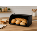 Ver imagem 2 de Porta Pão de Ferro Conserve Preto 35x23x14cm - Jolitex Mek - Conserve Preto