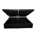 Ver imagem 1 de Cama Box Baú Queen Bipartido Sintético 42x158x198 Preto