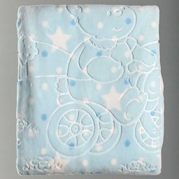 COBERTOR INFANTIL SUPER SOFT DUPLA FACE BABY KING REF:33.0710002 1,10 X 1,40 - UN - Azul - 2