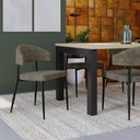 Ver imagem 1 de Conjunto 4 Cadeiras de Jantar Bless Lautrec Marrom Est.Preta