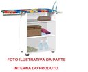 Ver imagem 3 de Tabua De Passar Roupa Md 02 Portas Branca Preta + Cabideiro PASSE BEM