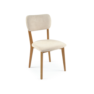 Cadeira Modelo Orgânica Flow da Treo Made É Estofada e em Madeira Maciça com Cores Neutras e Alta Qu