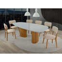 Ver imagem 2 de Cadeira Modelo Orgânica Flow da Treo Made É Estofada e em Madeira Maciça com Cores Neutras e Alta Qu